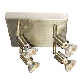 RUNE - 4x GU10 5W - 2700K - acier - 230mm x 230mm x 150mm - bronze