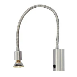 RUNE flex - 1x GU10 5W - 2700K - acier - 70mm x 35mm x 665mm - acier brossé