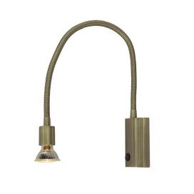 RUNE flex - 1x GU10 5W - 2700K - acier - 70mm x 35mm x 665mm - bronze