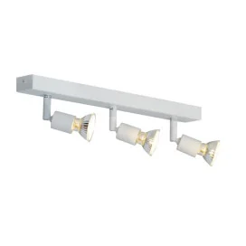 RUNE - 3x GU10 5W - 2700K - acier - 55mm x 410mm x 150mm - blanc mat