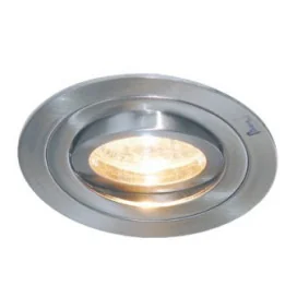 LINUX rond - GU10 - acier - 5W - dia 90mm x 70mm - acier brossé
