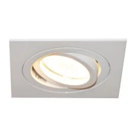 LINUX carré - GU10 - alu - 5W - 90mm x 90mm x 70mm - blanc