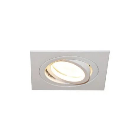 LINUX carré - GU10 - alu - 5W - 90mm x 90mm x 70mm - blanc