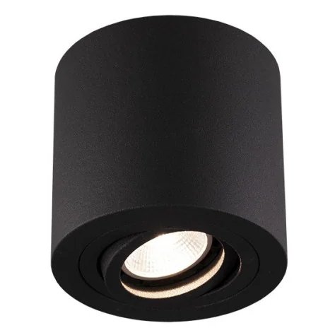 OLALA rond - GU10 - 50W - alu - 30° orientable - dia 90mm x 85mm - noir mat