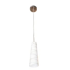 GYLIA - 1x E27 - acier / verre - 83mm x 1200mm - acier brossé / verre blanc