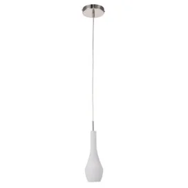 BOTELO - 1x E27 - acier / verre - 88mm x 1200mm - acier brossé / verre blanc