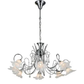 TABOR - 8x G9 2,5W - acier / verre - 2700K - dia 732mm x 667mm - chromé