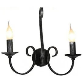 MARQUIS - 2x E14 - acier - 40W - 235mm x 360mm - noir antique