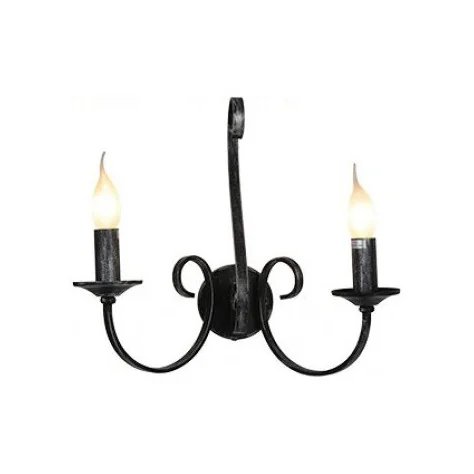 MARQUIS - 2x E14 - acier - 40W - 235mm x 360mm - noir antique