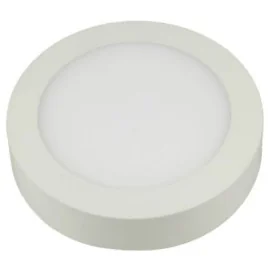 FLUKE rond - 6W - acier / plexi - 480lm - 3000K - dia 120mm x 35mm - blanc mat