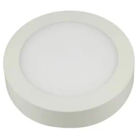 FLUKE rond - 12W - acier / plexi - 960lm - 3000K - dia 170mm x 35mm - blanc mat