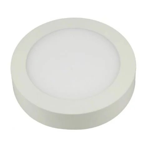 FLUKE rond - 18W - acier / plexi - 1440lm - 3000K - d 225mm x 35mm - blanc mat