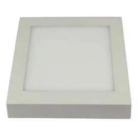 FLUKE carré - 6W - acier / plexi - 480lm - 120mm x 120mm x 35mm - blanc mat