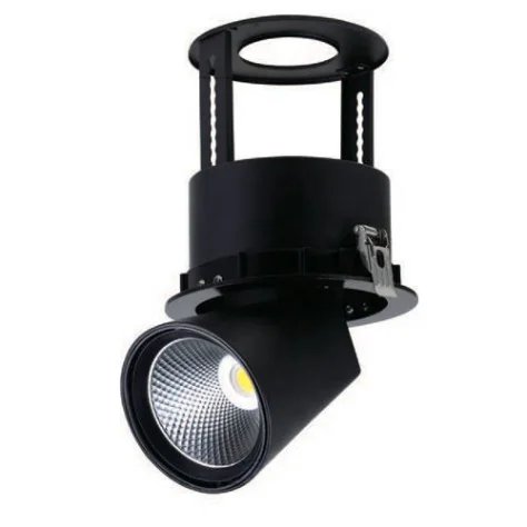 MITROX spot encastrer - boîtier vide - alu - installation 130mm x 169mm - noir
