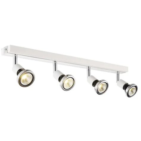 ROBUS spot 4xGU10 5W LED incl.blanc/chromé