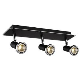 XZIBIT spot 3xGU10 5W LED incl. noir/chromé