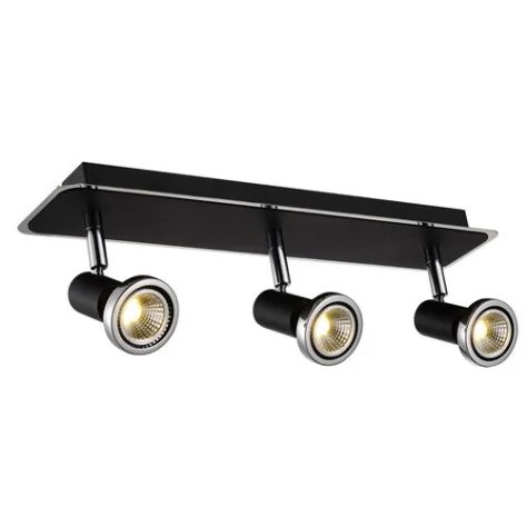 XZIBIT spot 3xGU10 5W LED incl. noir/chromé