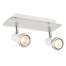XZIBIT spot 2xGU10 5W LED incl. blanc/chromé