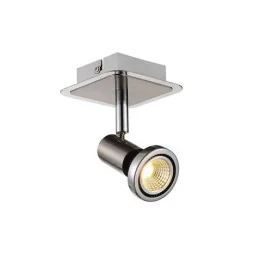 XZIBIT - 1x GU10 5W - acier - 2700K - 100mm x 100mm x 105mm - acier / chromé