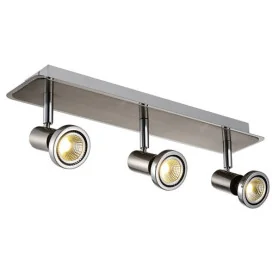 XZIBIT - 3x GU10 5W - acier - 2700K - 90mm x 410mm x 105mm - acier / chromé