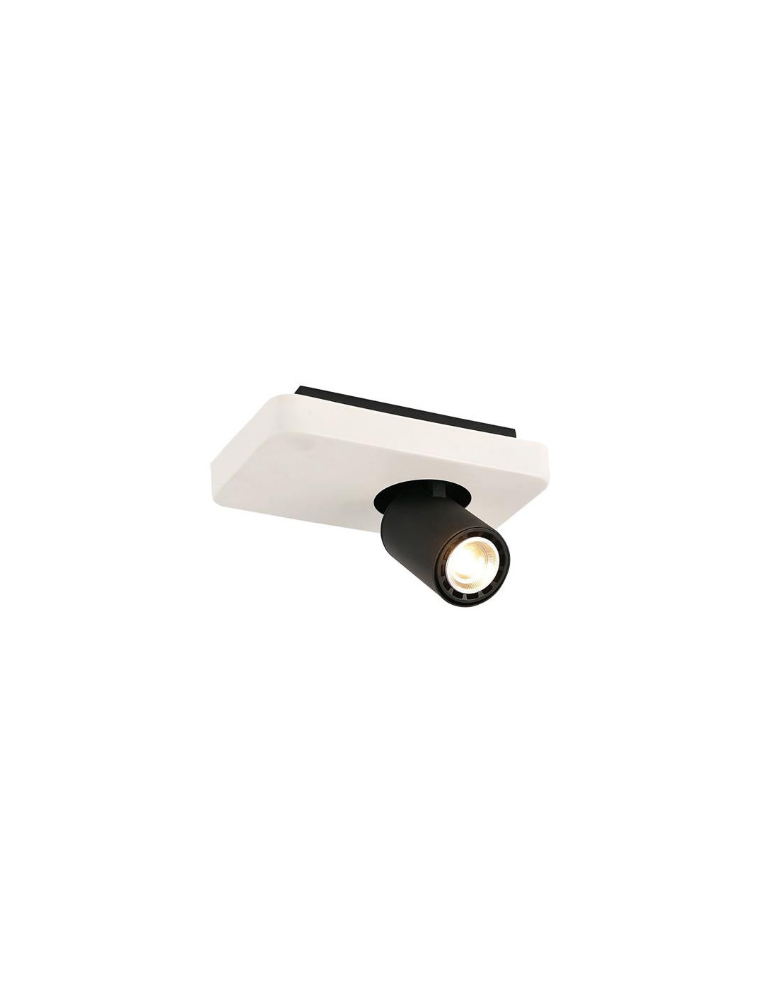 NYSIT - 1x GU10 4,5W - acier - 2800K - 200mm x 120mm x 120mm - noir/ blanc/ noir