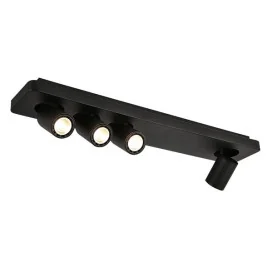 NYSIT - 4x GU10 4,5W - acier - 2800K - 650mm x 120mm x 120mm - noir/ noir/ noir
