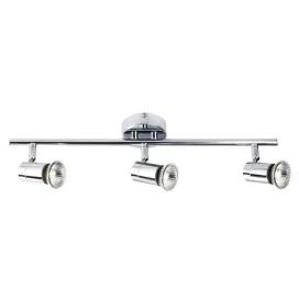 RIVERA 3x GU10 5W - acier - 2700K - IP44 - 475mm x 120mm - chromé