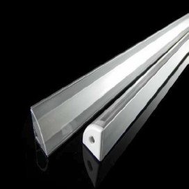 CRONE alu / plexi LED Strip profile d'angle - longueur 2m - strip 10mm - alu
