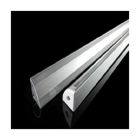 CRONE alu / plexi LED Strip profile d'angle - longueur 2m - strip 10mm - alu