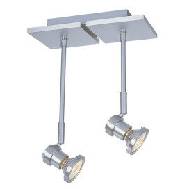 NUBIS + X-Base - 2x GU10 - alu - max 50W - 232mm x 240mm - IP20 - alu