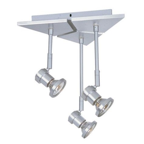 NUBIS + X-Base - 3x GU10 - alu - max 50W - 275mm x 290mm - IP20 - alu