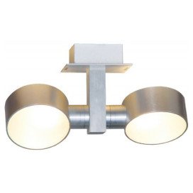 NIC-NAC - 2x G9 2,5W - alu / verre - 2700K - 222mm x 80mm x 110mm - alu brossé