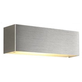 FLUO - 1x R7S 10W - alu / verre - 2700K - 245mm x 75mm x 82mm - alu brossé