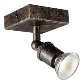 STUGA SQUARE - 1x 5W GU10 LED - acier - 80mm x 76mm - couleur rouille