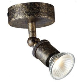 STUGA ROUND - 1x 5W GU10 - acier - 80mm x 76mm - couleur rouille