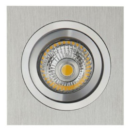 ZOOM I spot encastré - 1x 5W GU10 - alu - 95mm x 95mm x 90mm - alu brossé
