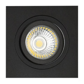 ZOOM I spot encastré - 1x 5W GU10 - alu - 95mm x 95mm x 90mm - noir