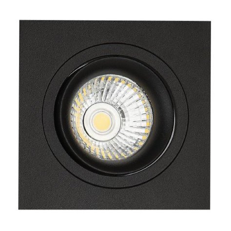 ZOOM II spot encastré - 1x 5W GU10 - alu - 95mm x 95mm x 90mm - noir