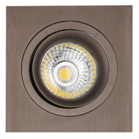 ZOOM II spot encastré - 1x 5W GU10 - alu - 95mm x 95mm x 90mm- bronze