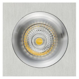 ZOOM III spot encastré - 1x 5W GU10 - alu - 95mm x 95mm x 90mm - alu brossé