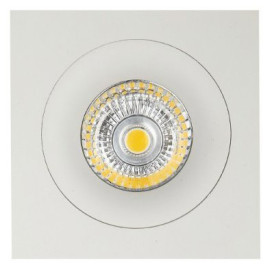 ZOOM III spot encastré - 1x 5W GU10 - alu - 95mm x 95mm x 90mm - blanc