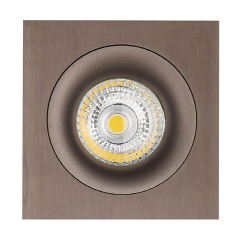 ZOOM III spot encastré - 1x 5W GU10 - alu - 95mm x 95mm x 90m m- bronze