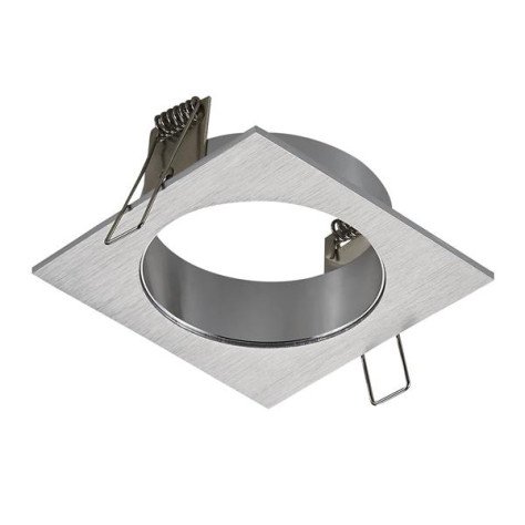 ZOOM BASE - base encastré 1 lampe - alu - 95mm x 95mm x 90mm - alu brossé