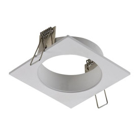 ZOOM BASE - base encastré 1 lampe - alu - 95mm x 95mm x 90mm - blanc