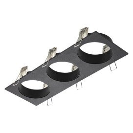 ZOOM BASE - base encastré 3 lampes - alu - 285mm x 95mm x 90mm - noir