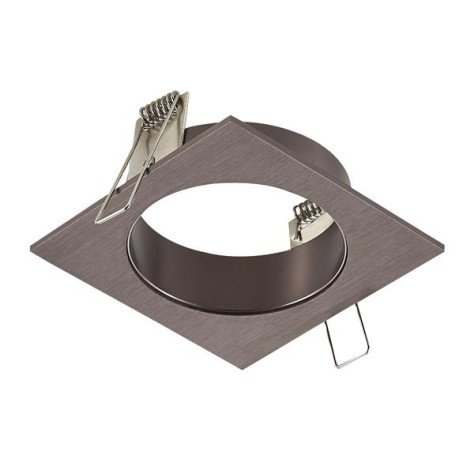ZOOM BASE - base encastré 1 lampe - alu - 95mm x 95mm x 90mm - bronze