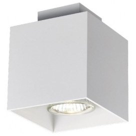 KUBO - 1x GU10 5W - aluminium - 2700K - 90mm x 90mm x 110mm - blanc mat