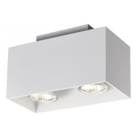 KUBO - 2x GU10 5W - aluminium - 2700K - 90mm x 180mm x 110mm - blanc mat