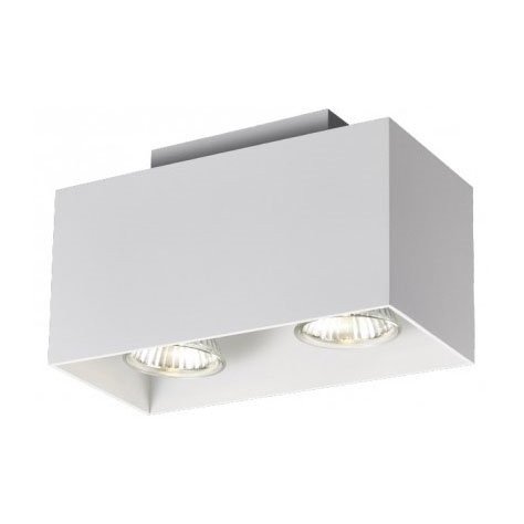 KUBO - 2x GU10 5W - aluminium - 2700K - 90mm x 180mm x 110mm - blanc mat