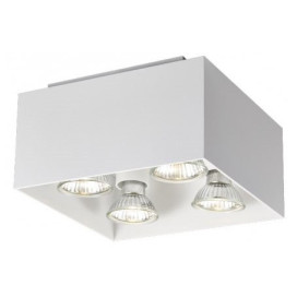 KUBO - 4x GU10 5W - aluminium - 2700K - 180mm x 180mm x 110mm - blanc mat